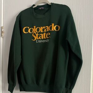 Jansport Green and Gold Crewneck Sweater